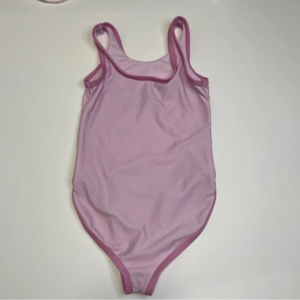 Hello Kitty Girl's Pink One-Piece Swimsuit Tank Bathing Suit XS (4/5)